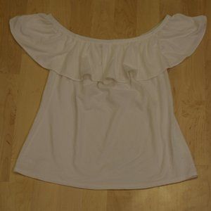 Lily Pulitzer La Fortuna white off shoulder top